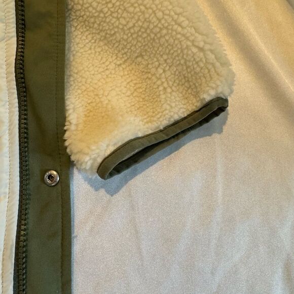 Levi's Buchanan Sherpa Men's Off White and Green Jacket NWT 2XL - Picture 15 of 15